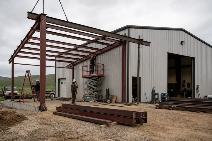 Steel building expansion