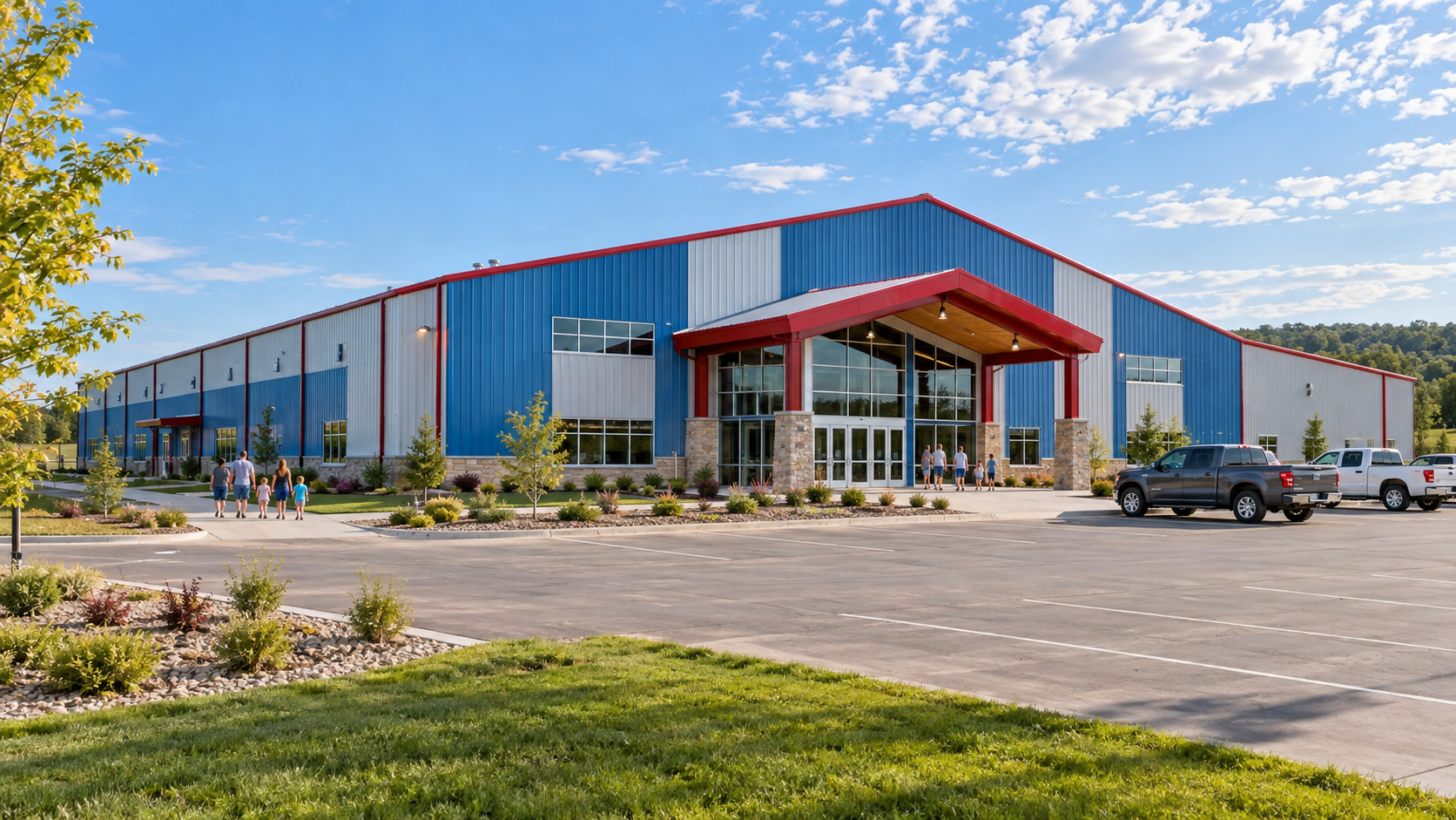 Representative steel church buildings